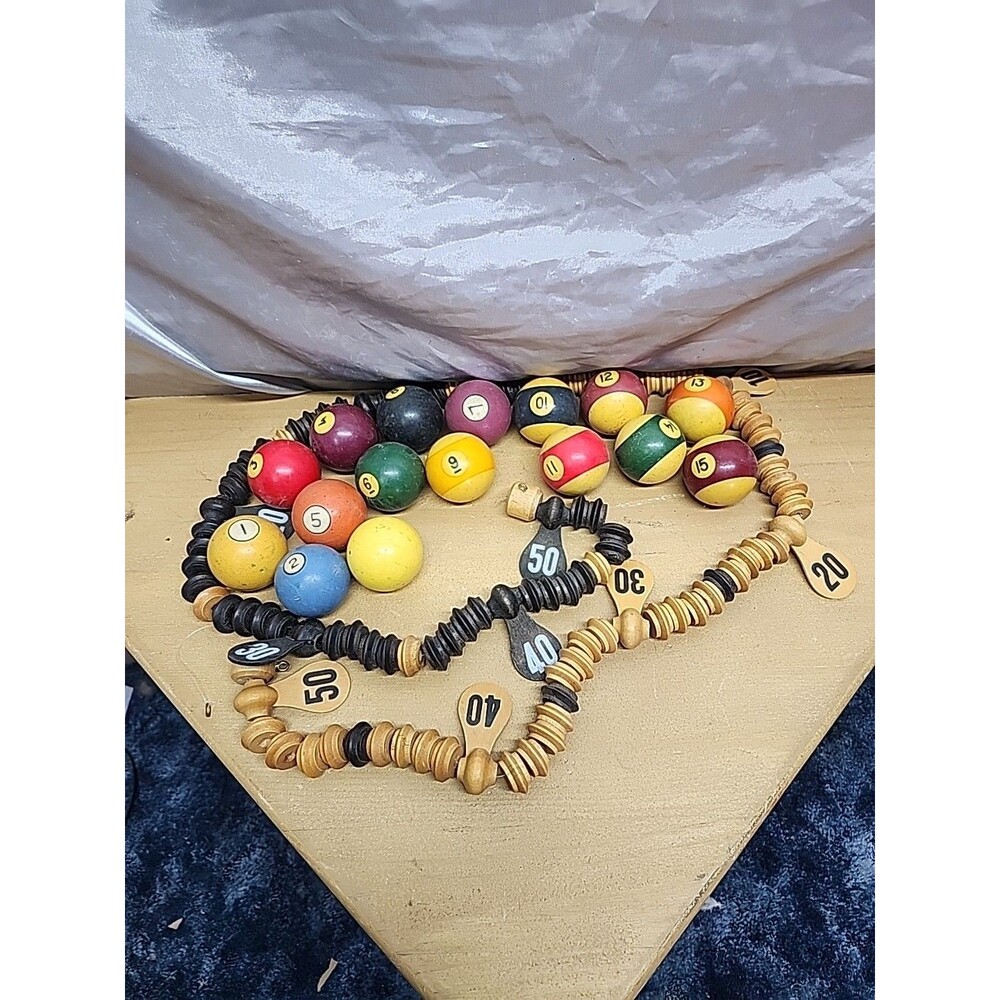 Vintage Brunswick and other Billiards Balls and Accessories